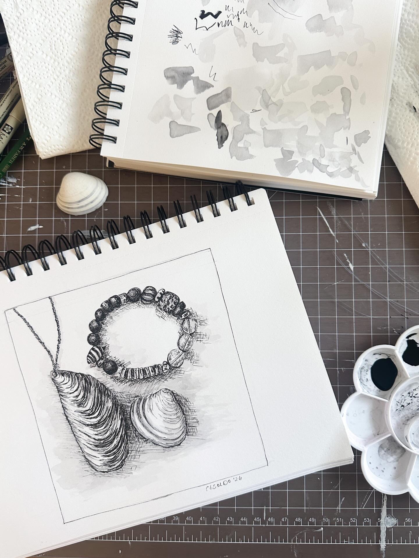 Rainy Sunday&rsquo;s are perfect for sketching, and practicing a new-to-me medium of pen and ink. I have no idea what I&rsquo;m doing with this medium but working through these sketches taught me a few things. I&rsquo;m planning to go back and do ano