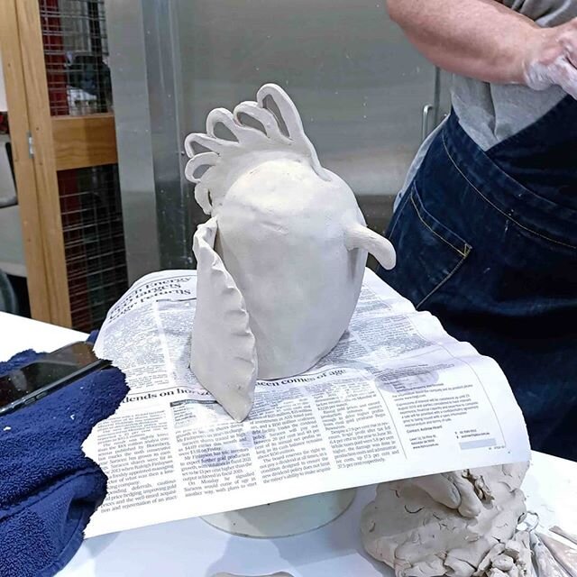 Hand built cockatoo from student @margarethyland. Term 1 is just around the corner! Getting excited 😁
.
.
.
.
.
.
#cockatoo #ceramics #handmade #whatwillmargaretdonext