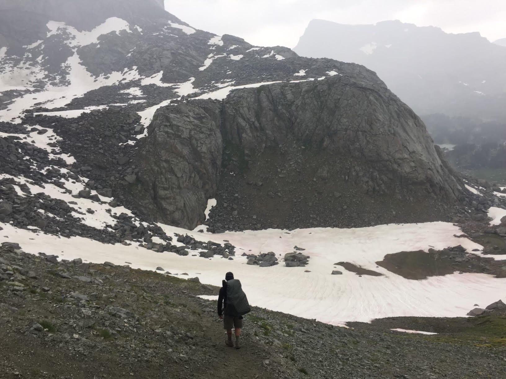  Justin backpacking through the Wind River Range.  