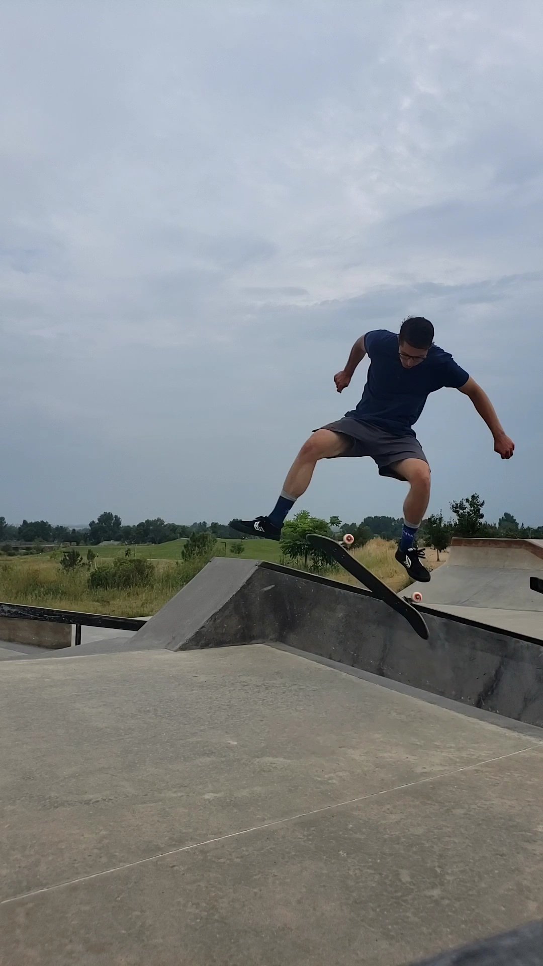 Caleb practicing some tricks.