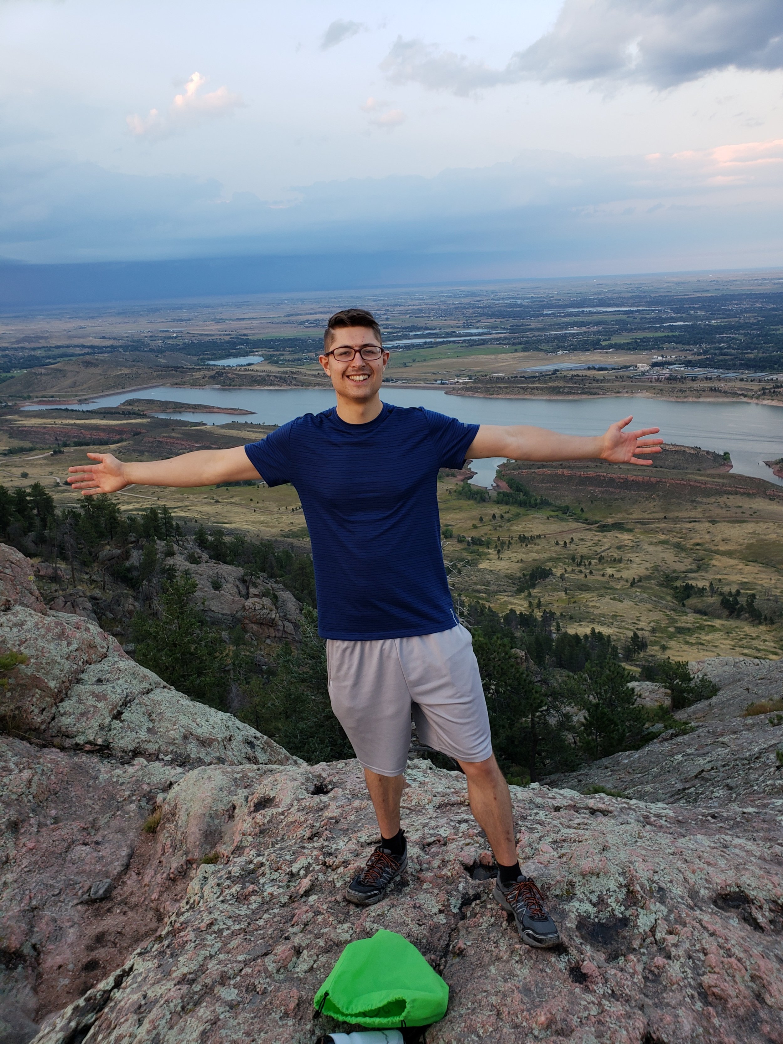 Caleb on Horsetooth Rock. 