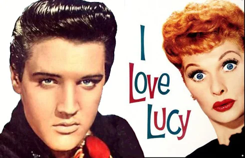 Elvis and Lucy in the 1950s