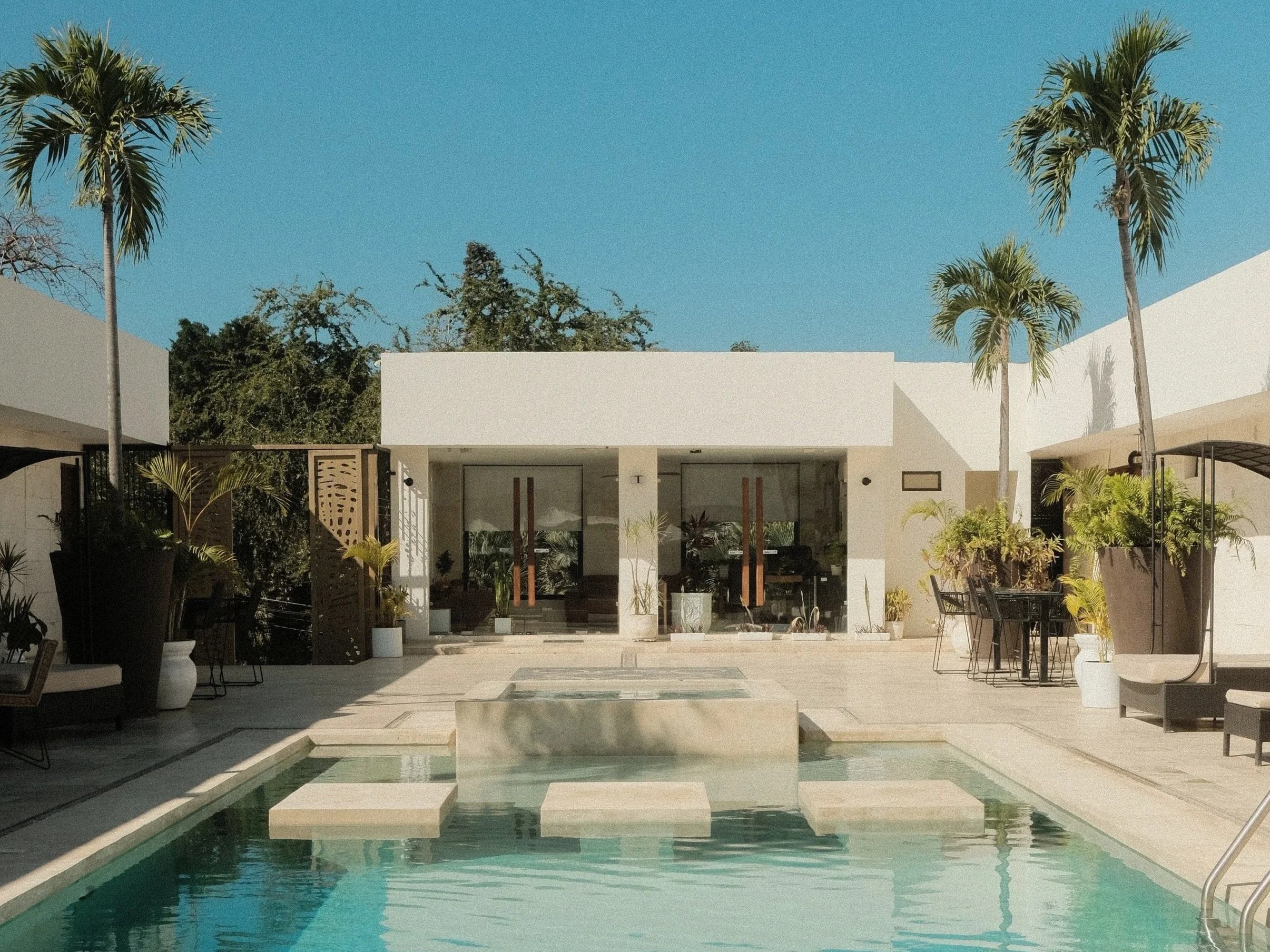 Avela is a modern minimalist hotel in Sayulita, Mexico