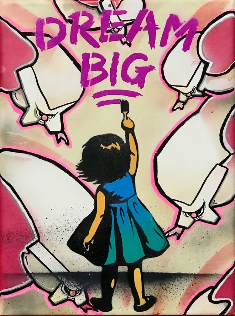 Title: "MadVaillan Big #2" Artist: AJ Lavilla x MadVaillan Size: 9x12 inches Series: Holiday Drop 2017
