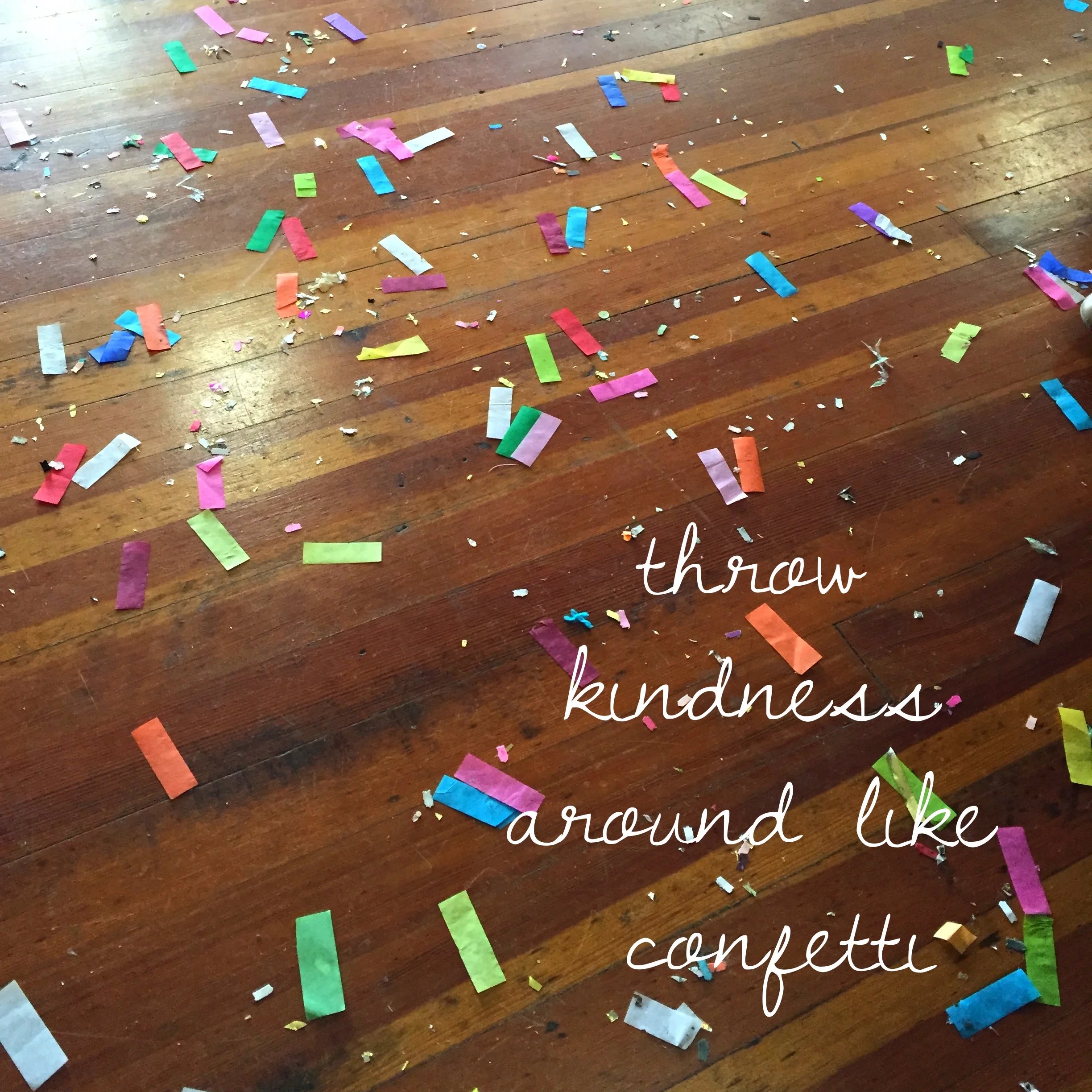 Confetti was everywhere!