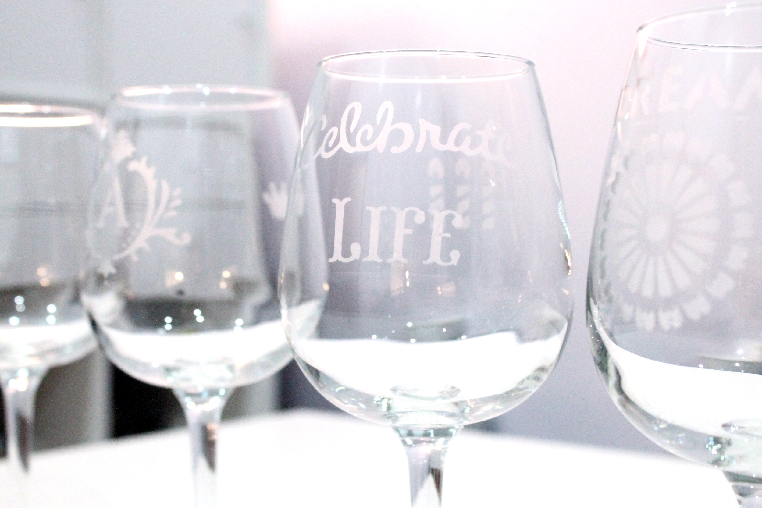 Wine Glass Etching