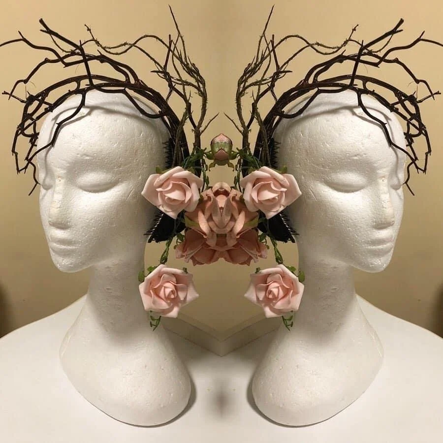 Lillian Lace / Completed Headpiece