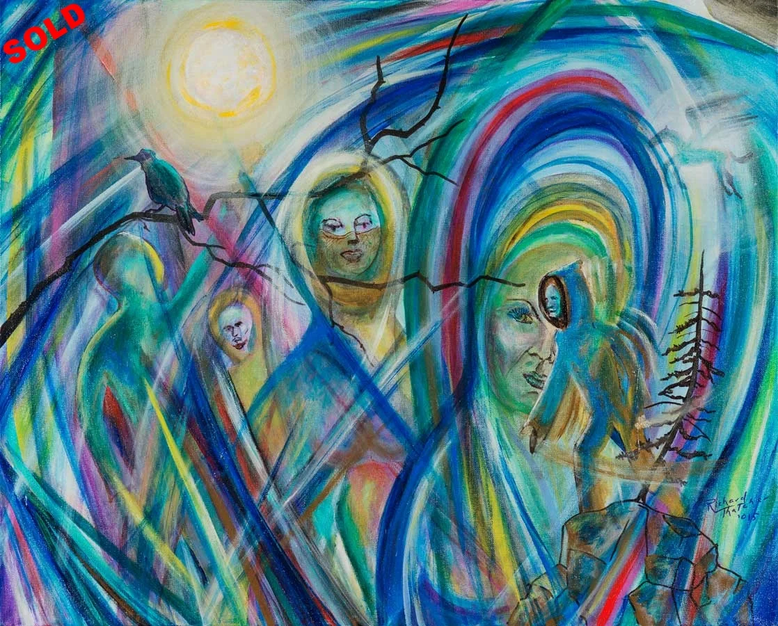Hurtful and Beautiful Truth Dream 24 x 30. Sold.