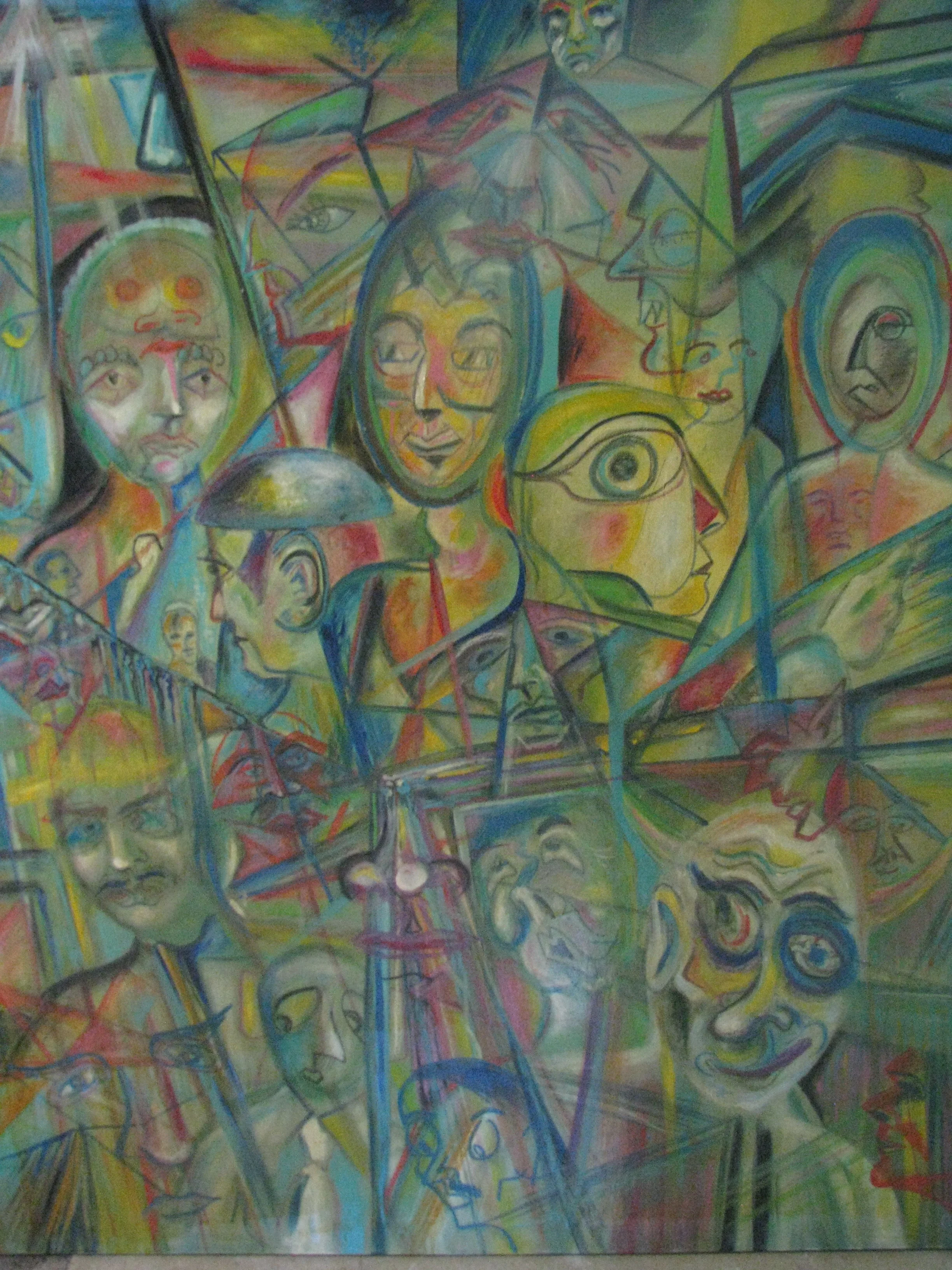    Cartoon Collage    &nbsp;   Mixed Media on Canvas. 36 in. x 48 in. &nbsp; Artist’s collection/offers welcome.&nbsp; 