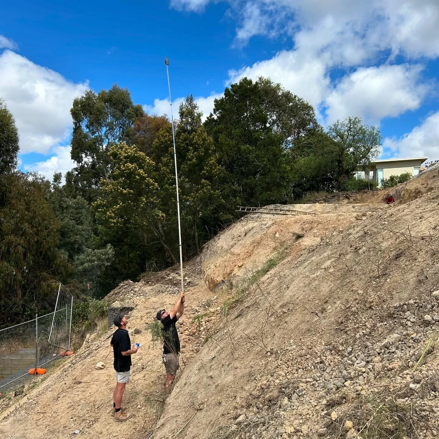 Need a bigger staff for this one. New house underway in Black Hill with @chrismannbuilding