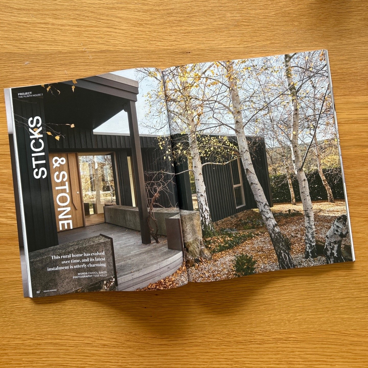 It&rsquo;s great to see Plinth House 2 featured in the latest issue of Grand Designs Australia magazine (issue 14.5).

This was the third project completed for our wonderful clients, located just outside Daylesford in the bucolic setting of Langdons 