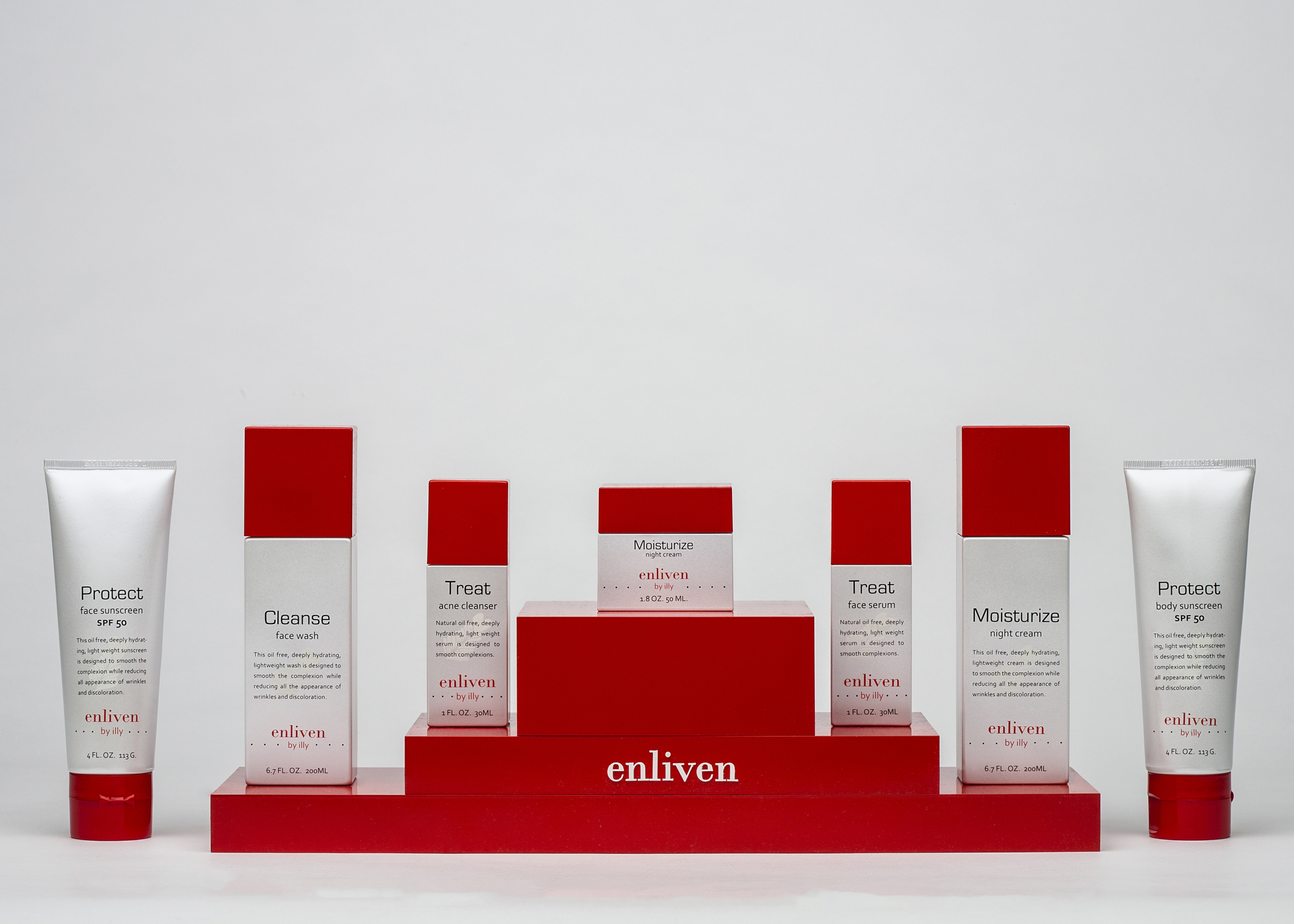 Enliven skin care line