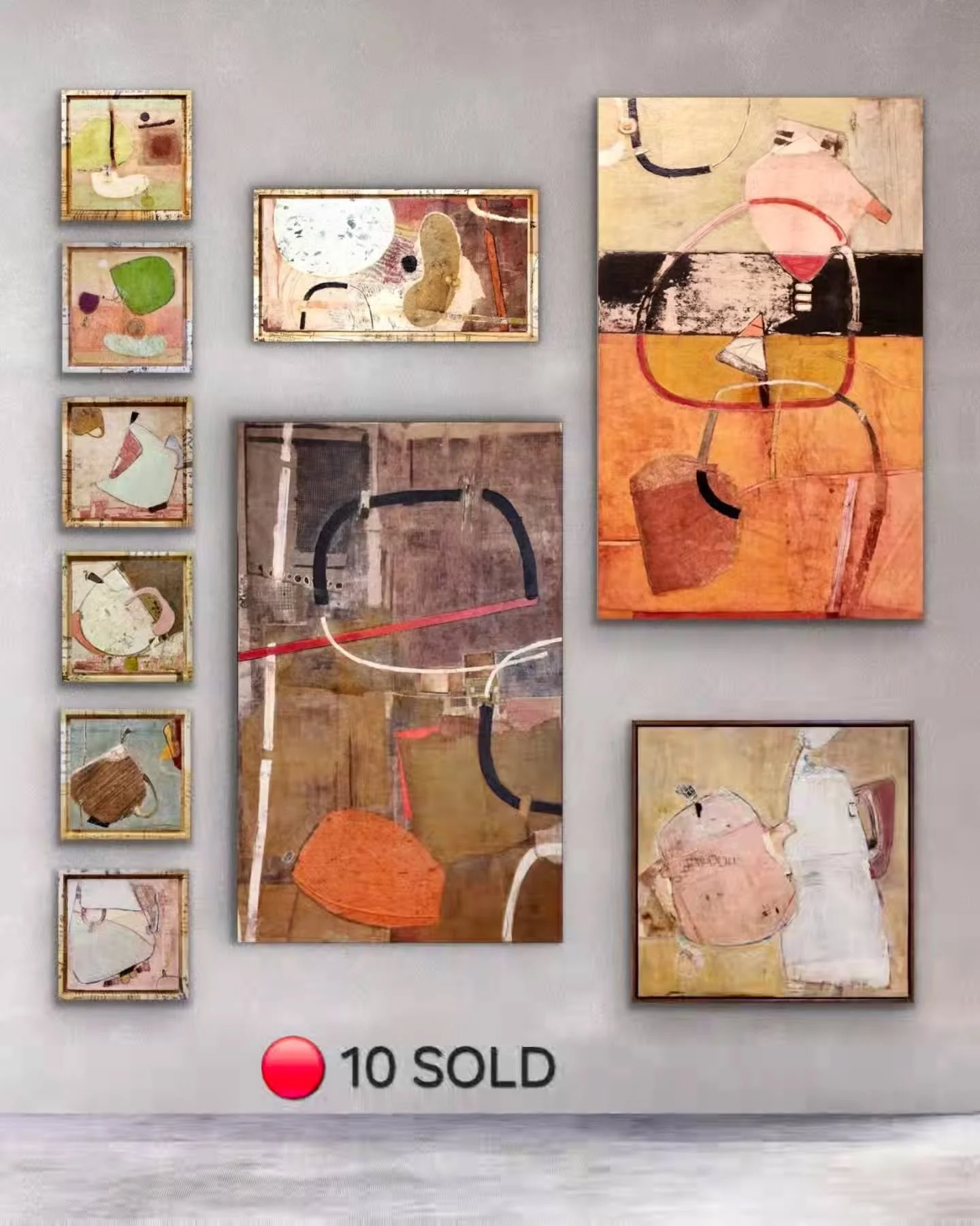 🔴 I&rsquo;m thrilled that all 10 of these pieces have found their new homes at @seattleartfair! Out of thousands of incredible works at the fair, it&rsquo;s deeply satisfying to know that these have  connected with collectors and art lovers alike 🙂