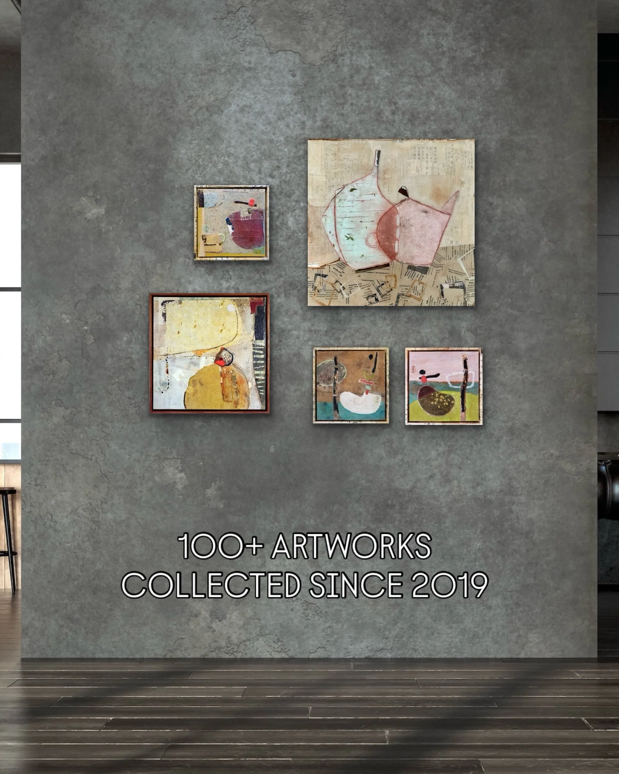 These five also found their new homes at this year&rsquo;s Seattle Art Fair.
I began my journey working with rice paper in early 2018. With the nine works that found collectors at this year&rsquo;s fair, I&rsquo;ve now officially placed more than 100