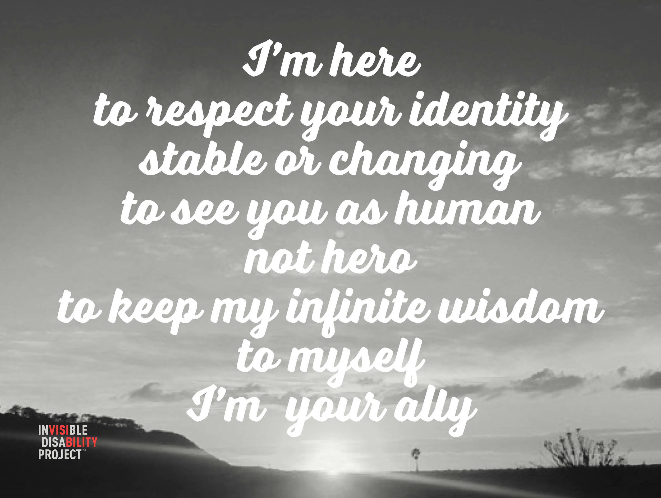 I See You As Human Not Hero