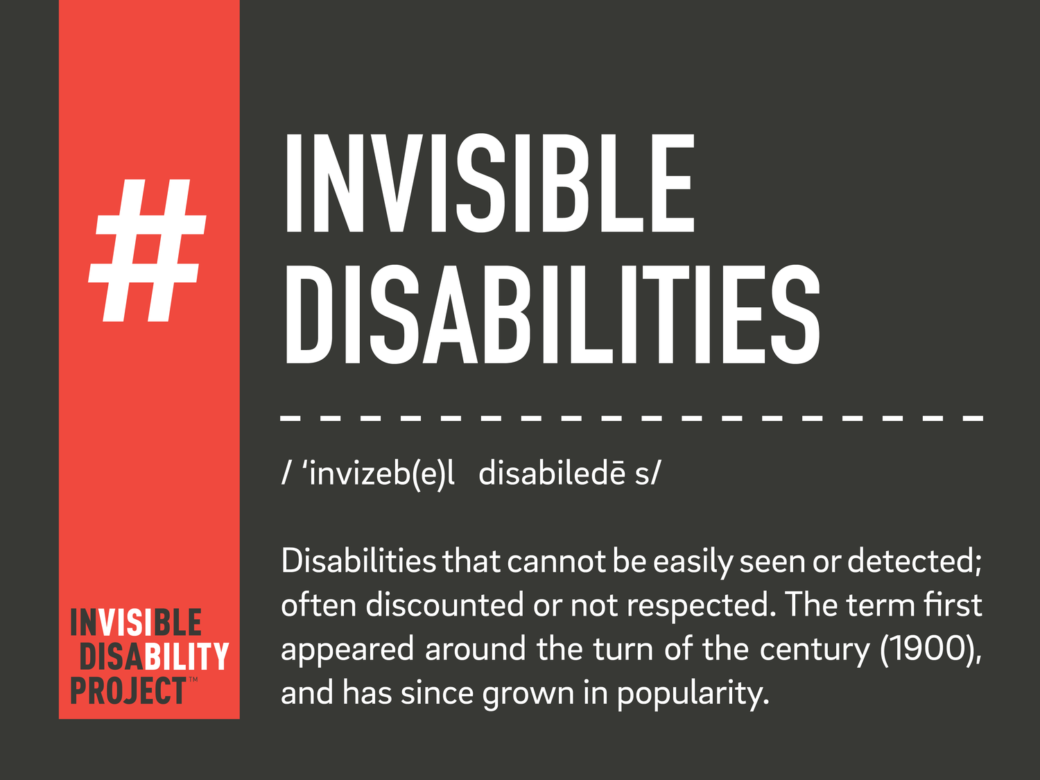 Defining Invisible Disabilities