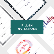 Fill-In Invitations