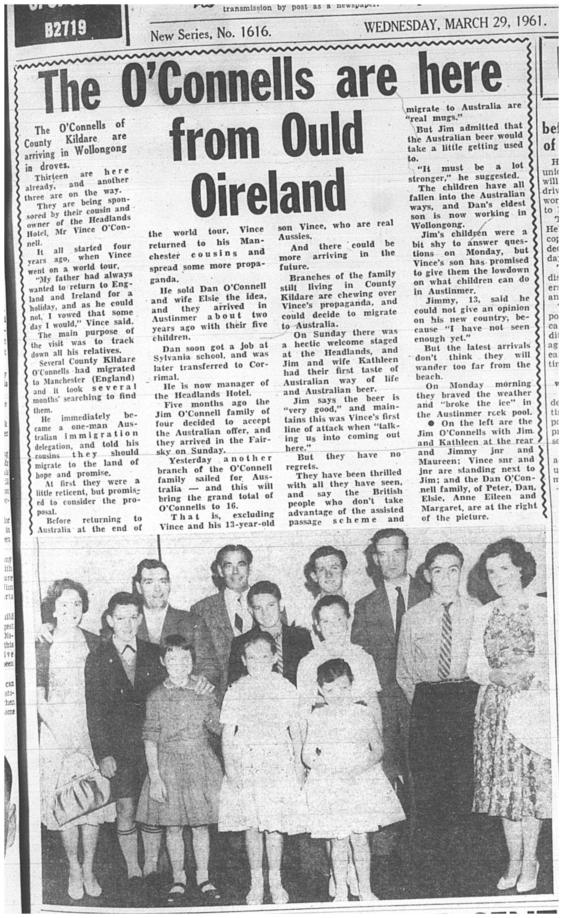 The Illawarra Mercury, 29 Mar 1961. Page 1.
