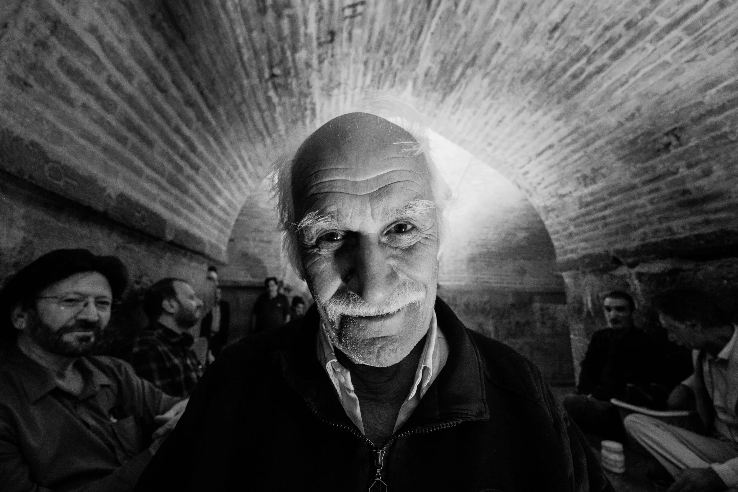 Smiling elderly man