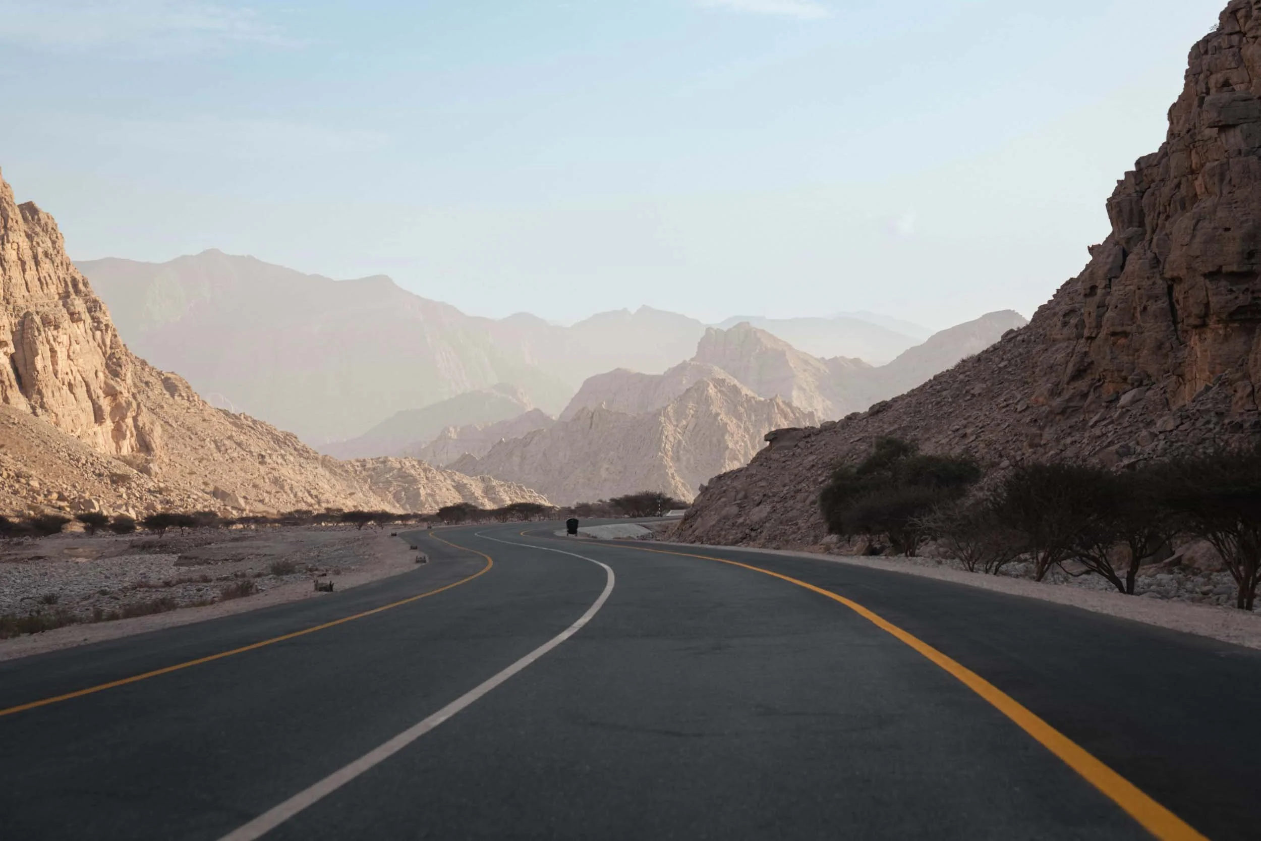 Mountain road in Dubai