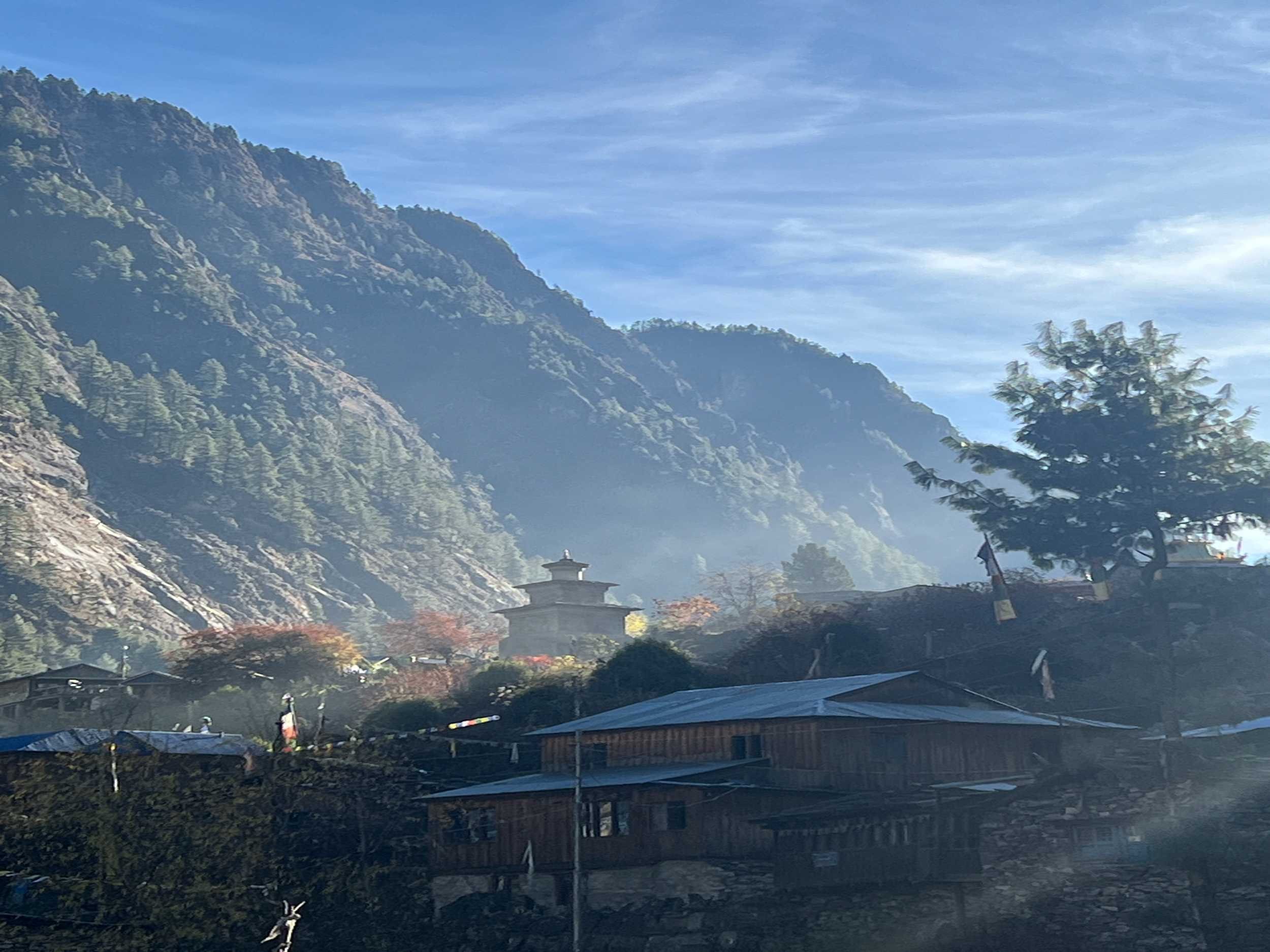 Early morning in the Himalayas