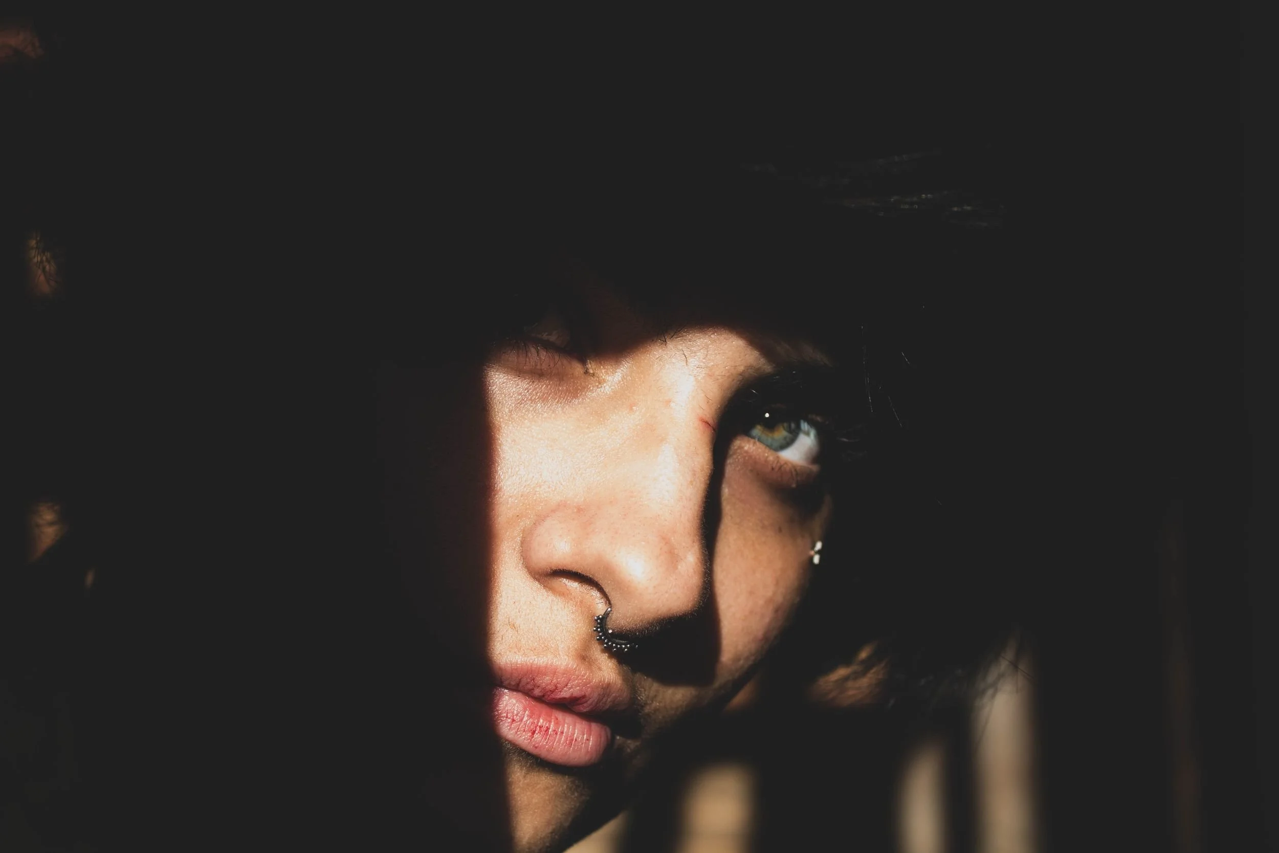Close-up photo of woman's face