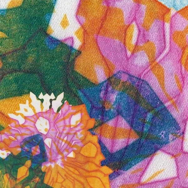 Detail from Snowflake Blossoms textile design.