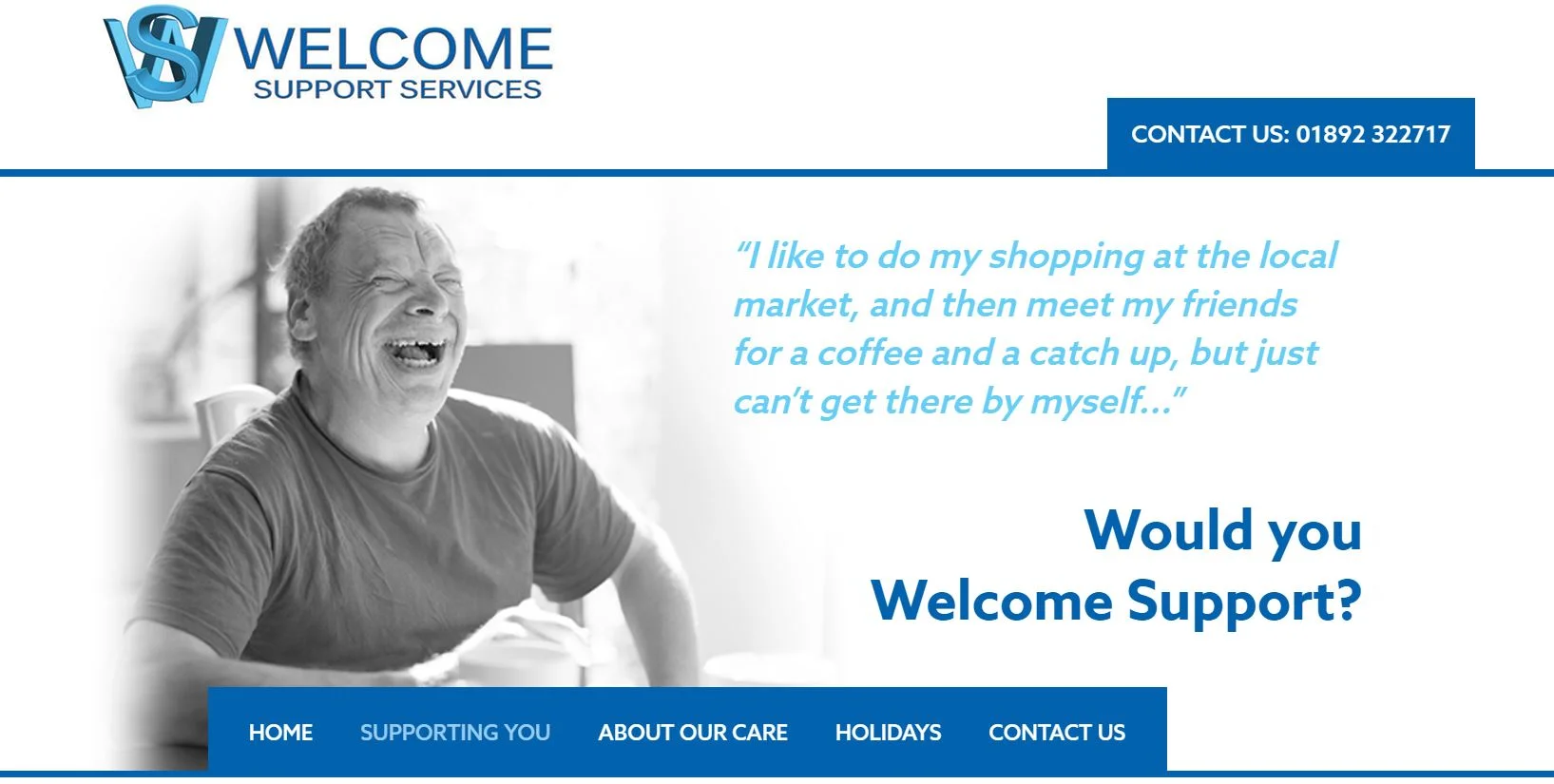 Web content: Welcome Support