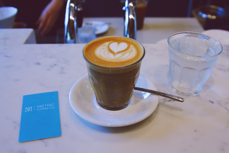 Espresso and milk at Caffe Streets