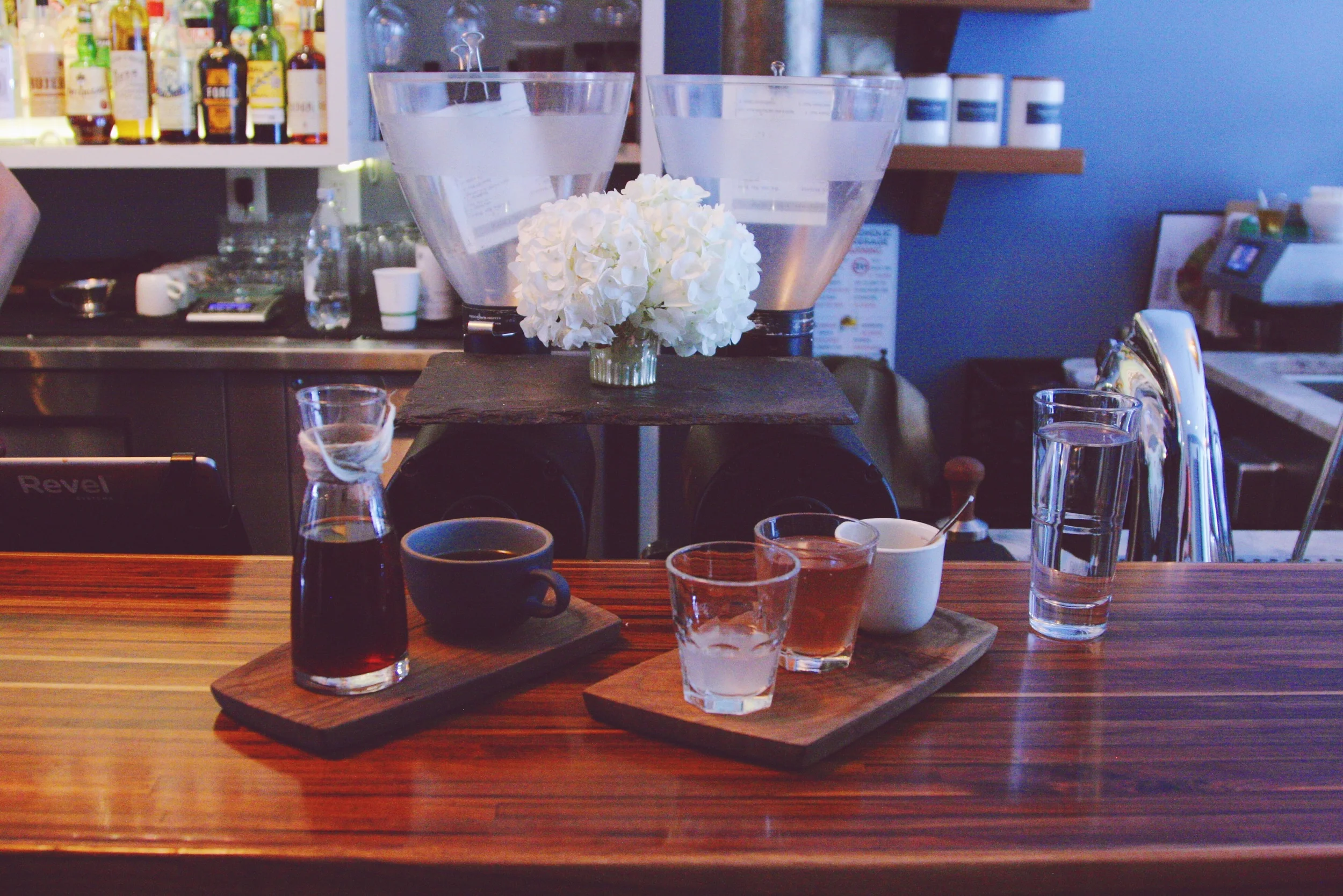 Flight of tasting notes to go with your coffee at SlipStream