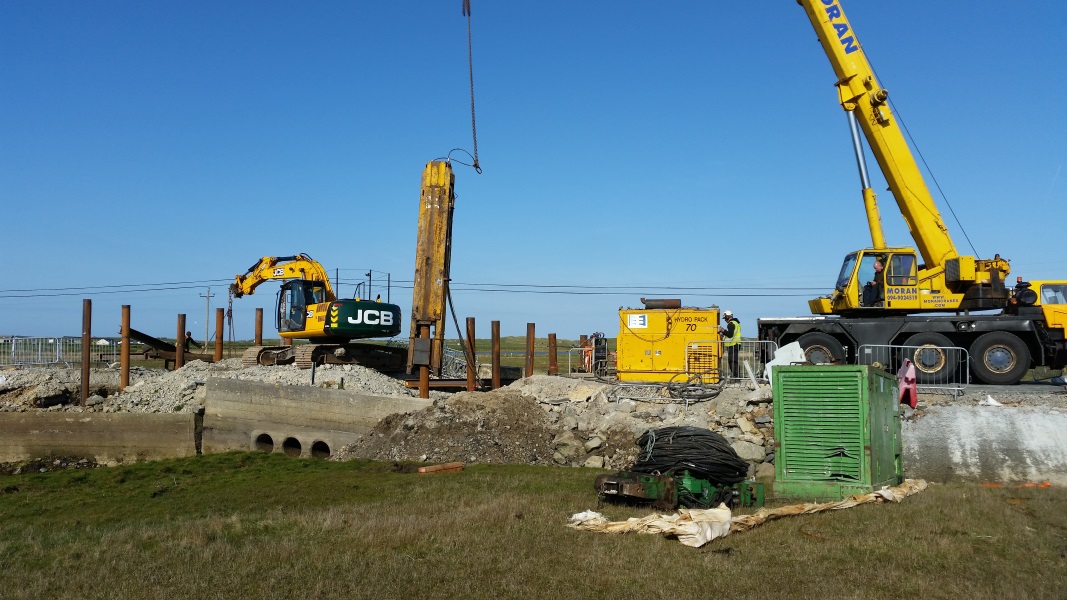 Testing 245mm Steel Tubes for a bridge in Co Mayo