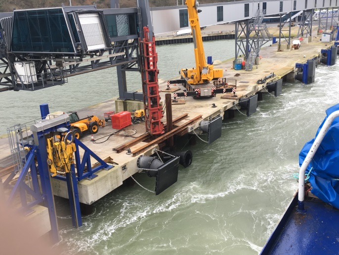 Testing Steel Tubes for Dock Fender Repair, Stenaline Dock, Cairnryan, Scotland