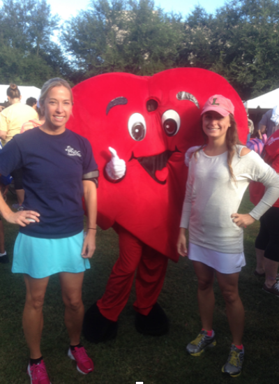 Alicia and Andy at the MUSC's Little Hearts walk