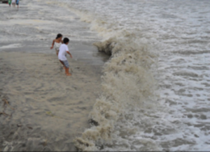 Hurricane Irene, 2011, with my brother, Louis