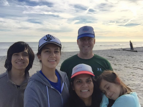 My family, exploring Botany Bay, earlier this year