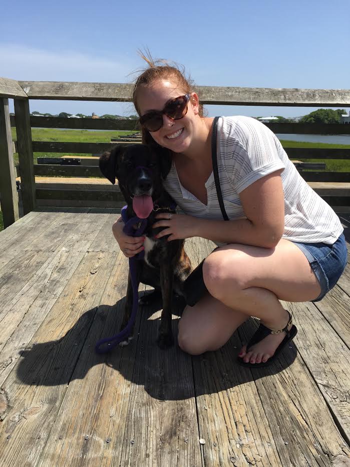 Abbie with her dog-niece Dori
