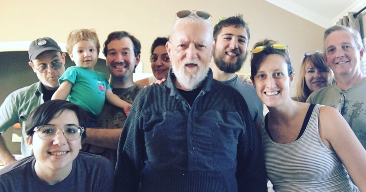 Our family in Asheville, NC in 2016 for Hurricane Matthew (I gave birth to my son, Grant, 3 days later).
