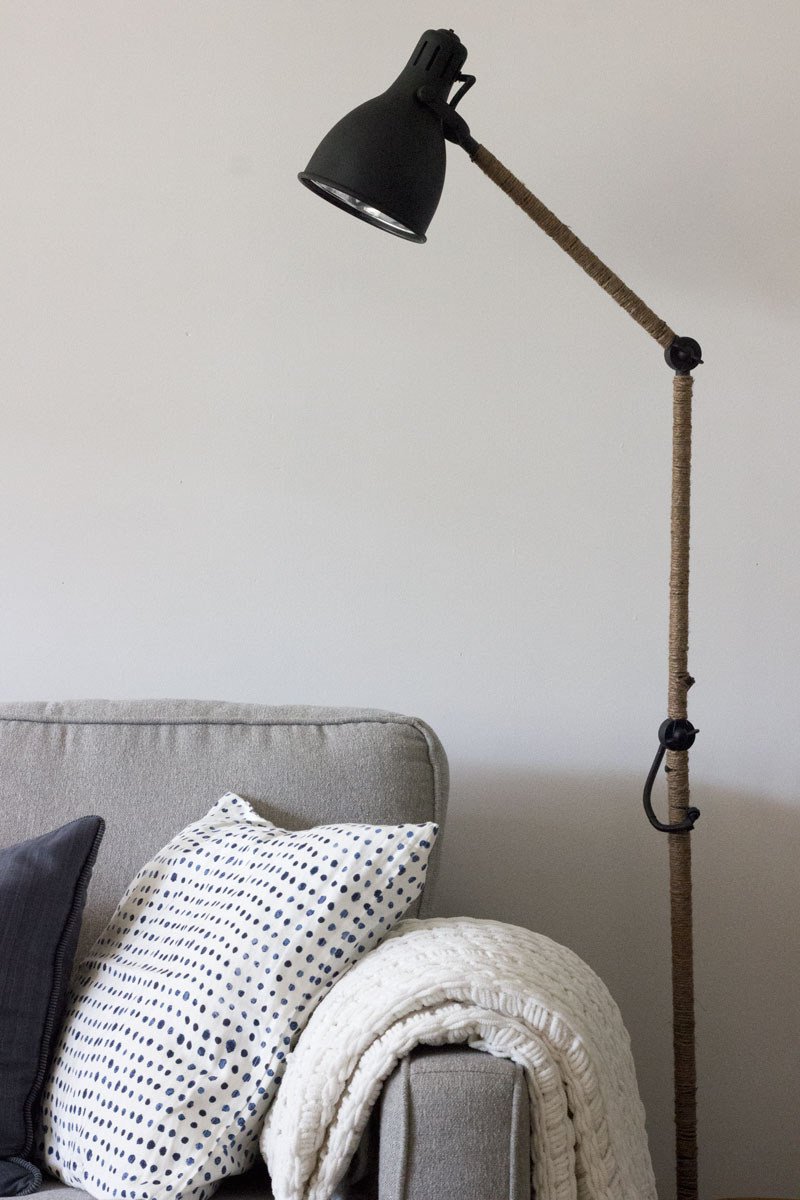 Rope floor lamp (click for tutorial)
