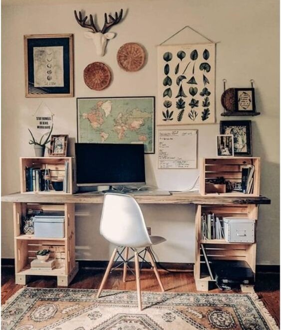 DIY desk for home office