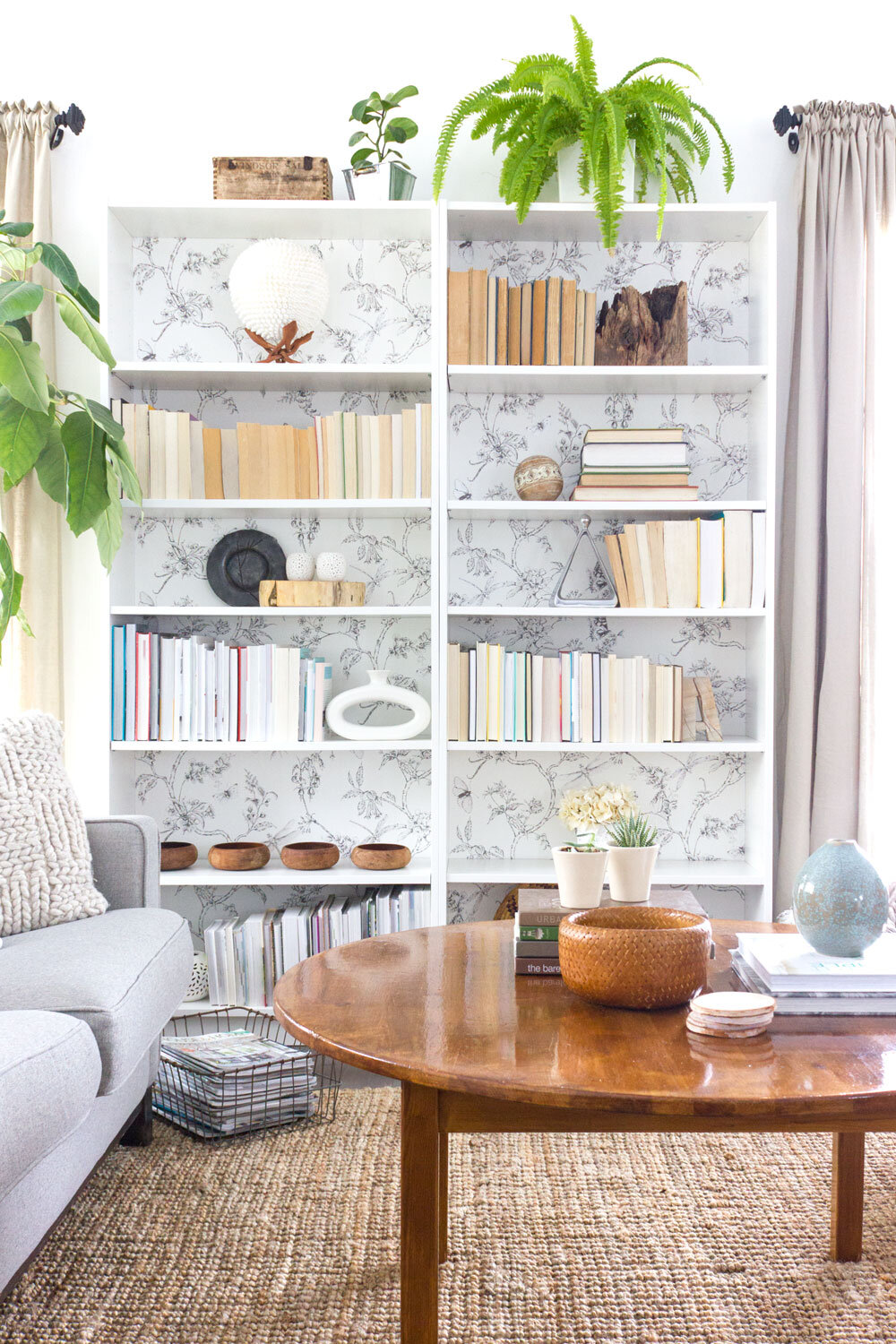 how to style a bookshelf the simple way