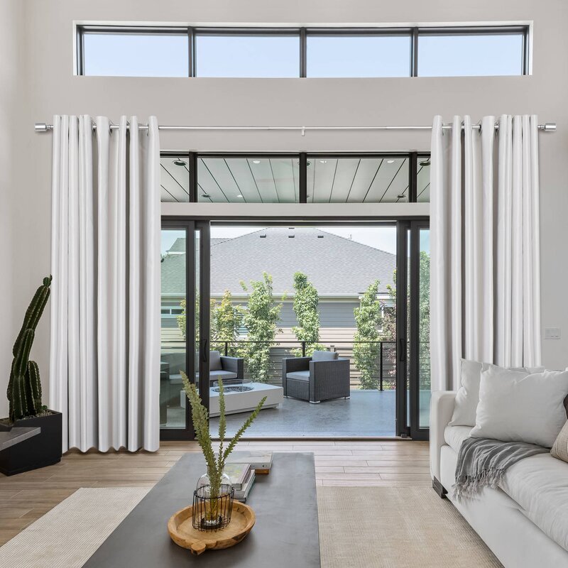 Embracing Large Windows For Light But, Curtains For Big Living Room Windows