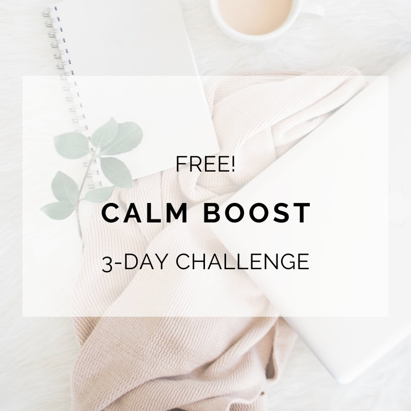 Calm Boost 3 day calm your home challenge