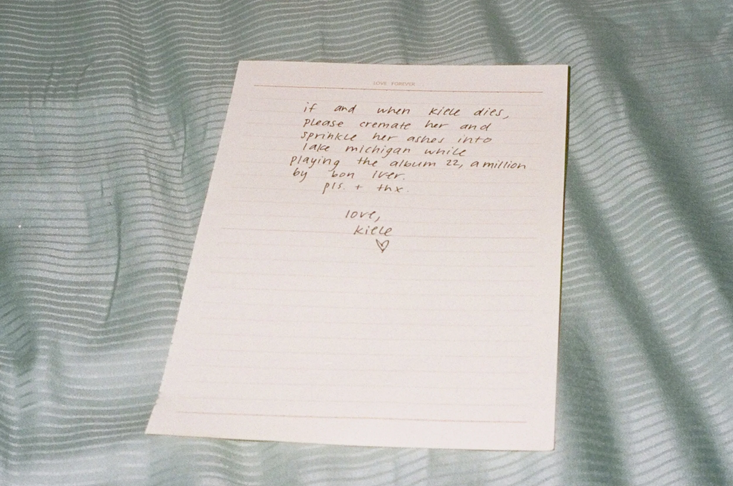 panic attack letter