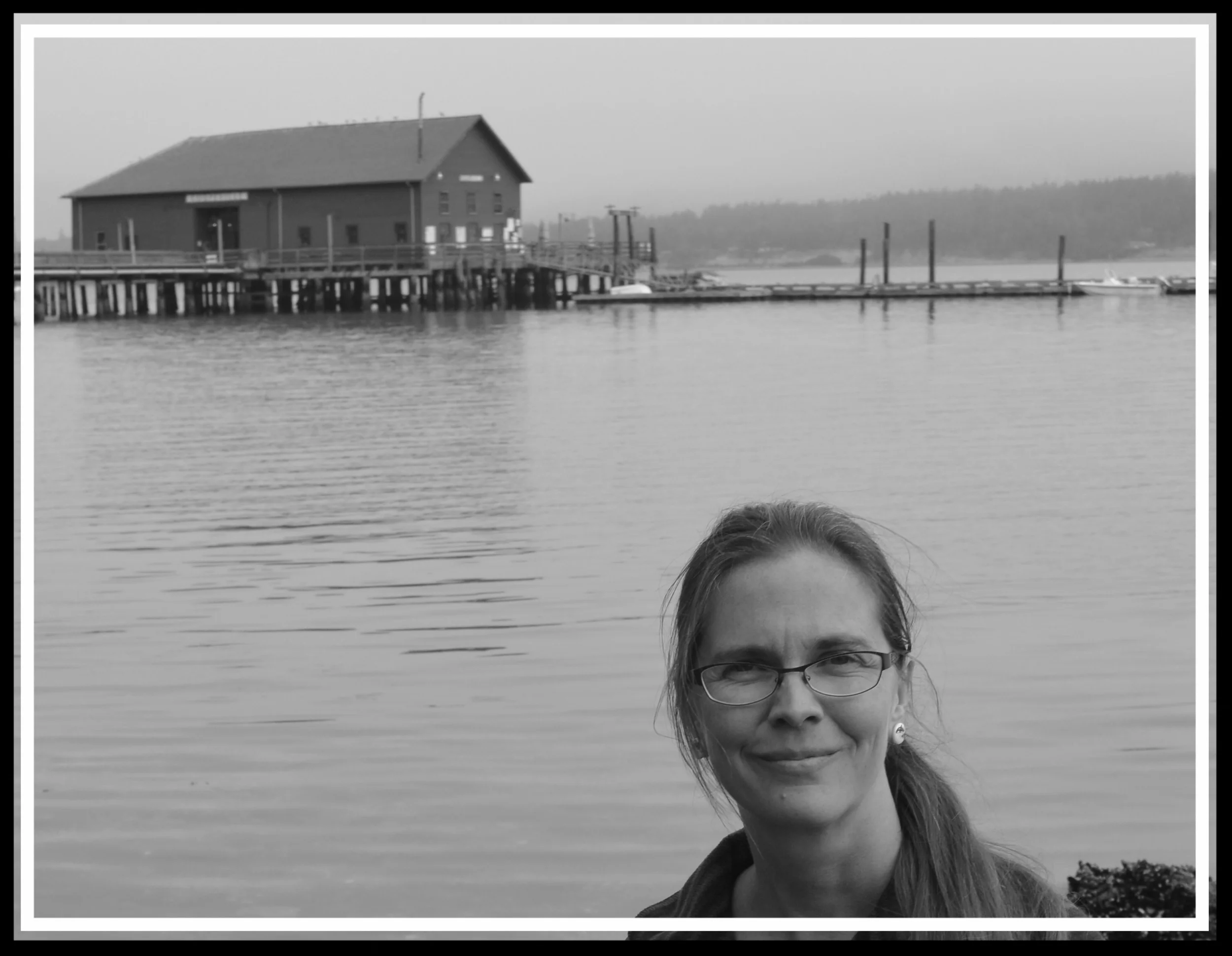 Rachel at Penn Cove, Washington. Here, many members of the now endangered Southern Resident Killer Whale community were captured and killed in the 1960s and 70s. To this day they have not returned to Penn Cove. One of the whales has spent the 47 years since her capture in a small tank at the Miami Seaquarium, as Lolita (also known by her Salish name, Tokitae). Her mother, Ocean Sun, is alive and swims wild with the rest of their family pod. Toki, Ocean Sun, & Granny—along with another beloved soul, the now deceased Tilikum—inspired central characters in The Blackfish Prophecy .