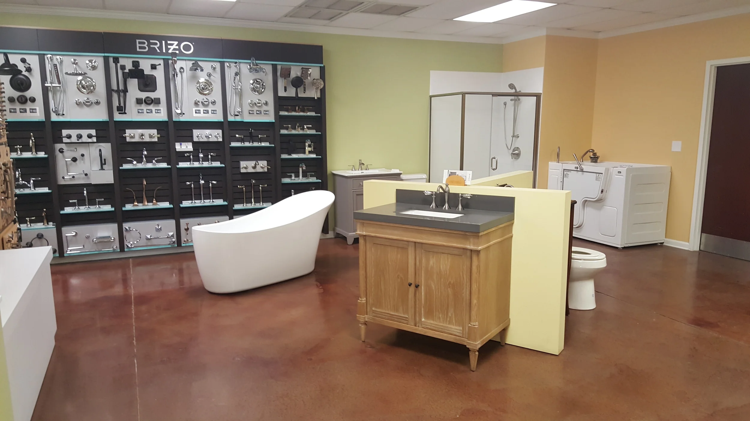 The "slipper" tub is a popular soaking tub among customers