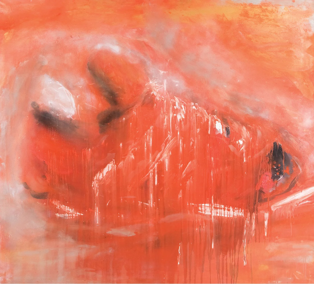Big Red Boot, 2008, acrylic, canvas, 180 x 200 cm