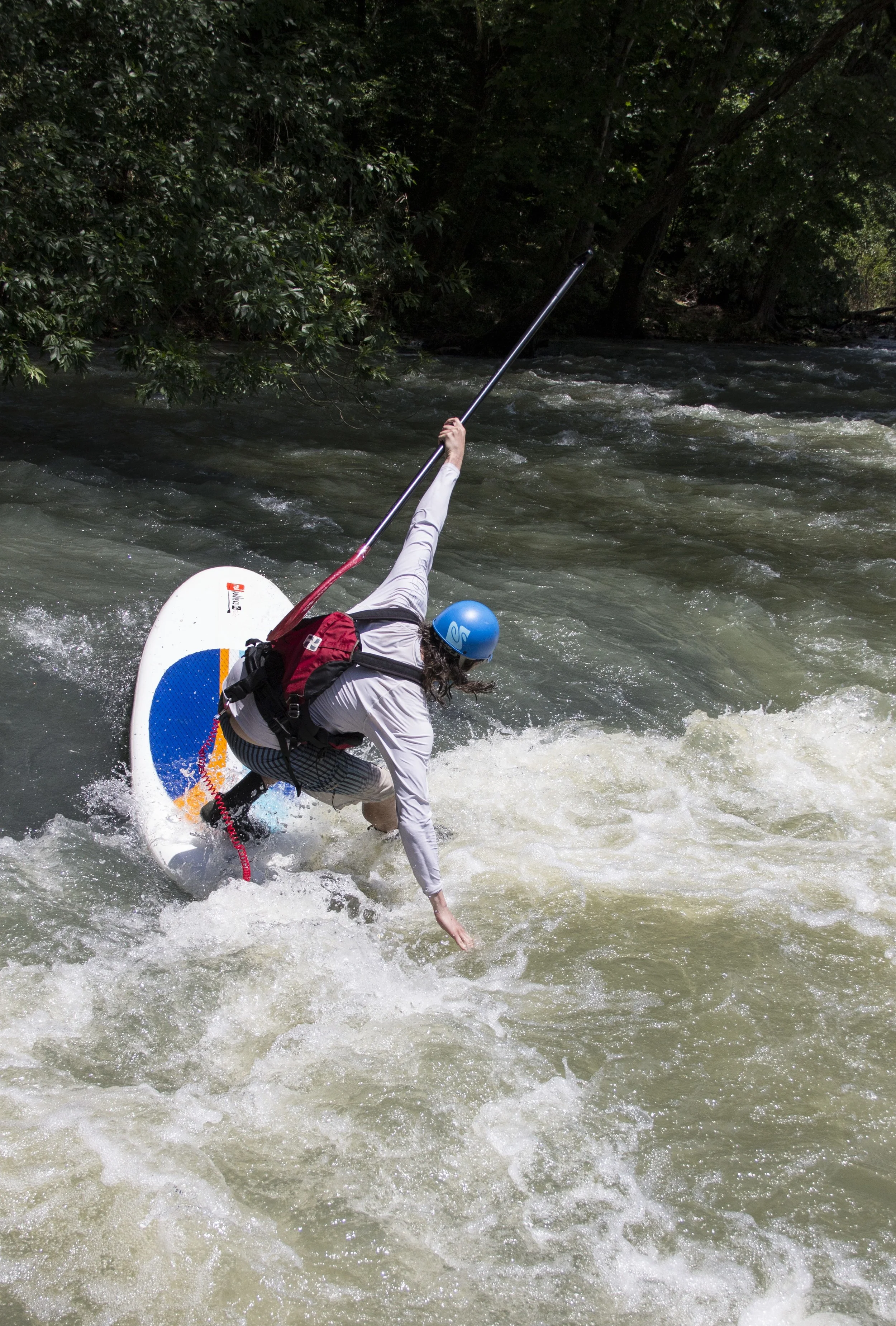 Arkansas’ whitewater rivers like the Frog Bayou near Rudy make for a thrilling SUP ride.