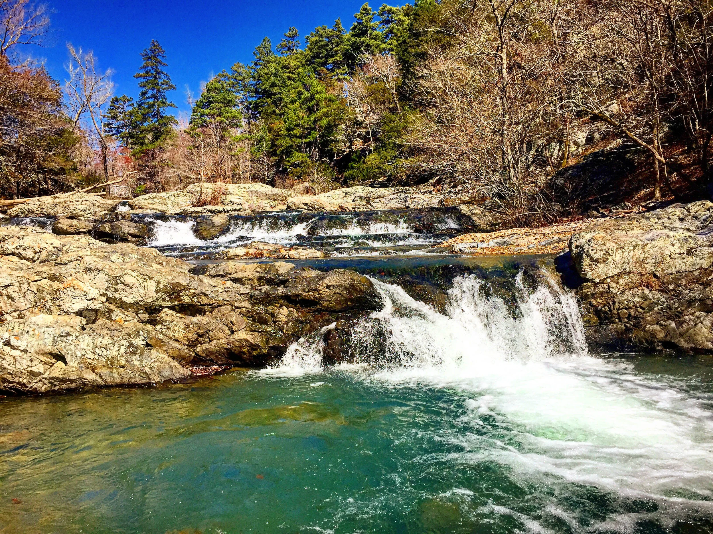 Little Missouri Falls is a true highlight of the Eagle Rock Loop Trail.
