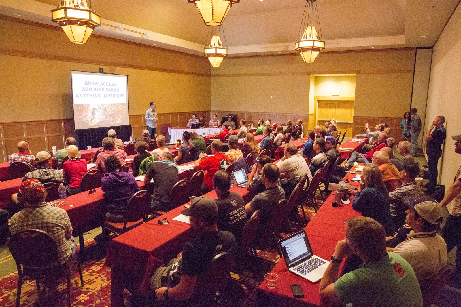 Meetings between land managers, bicycling advocates, mountain bikers and community organizers are a key part of every World Summit.