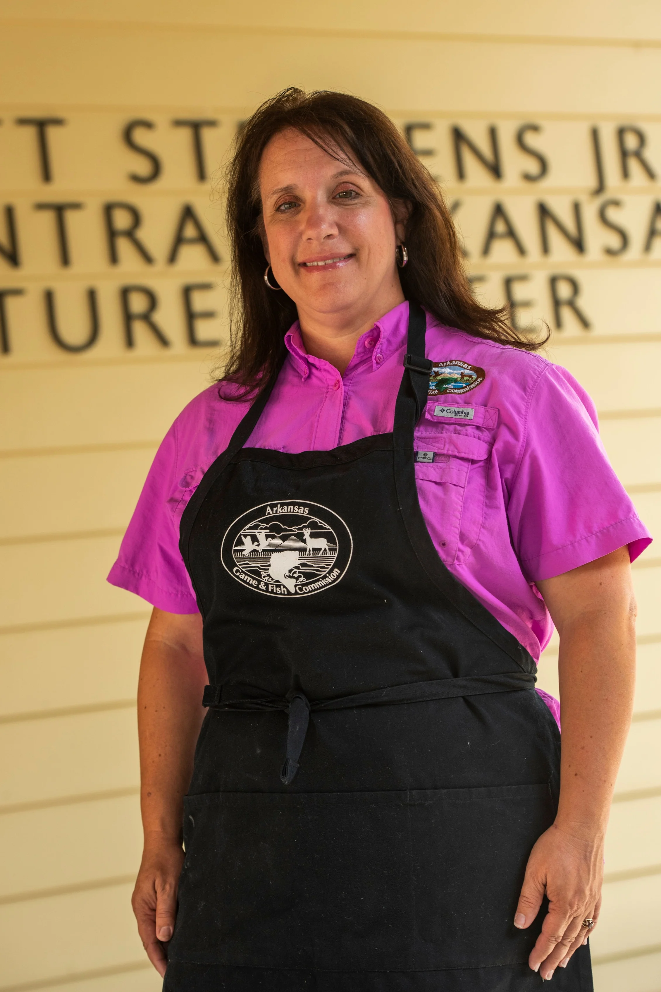 Hollie Sanders educates would-be chuckwagon cooks at the Witt Stephens Jr. Central Arkansas Nature Center in Little Rock.